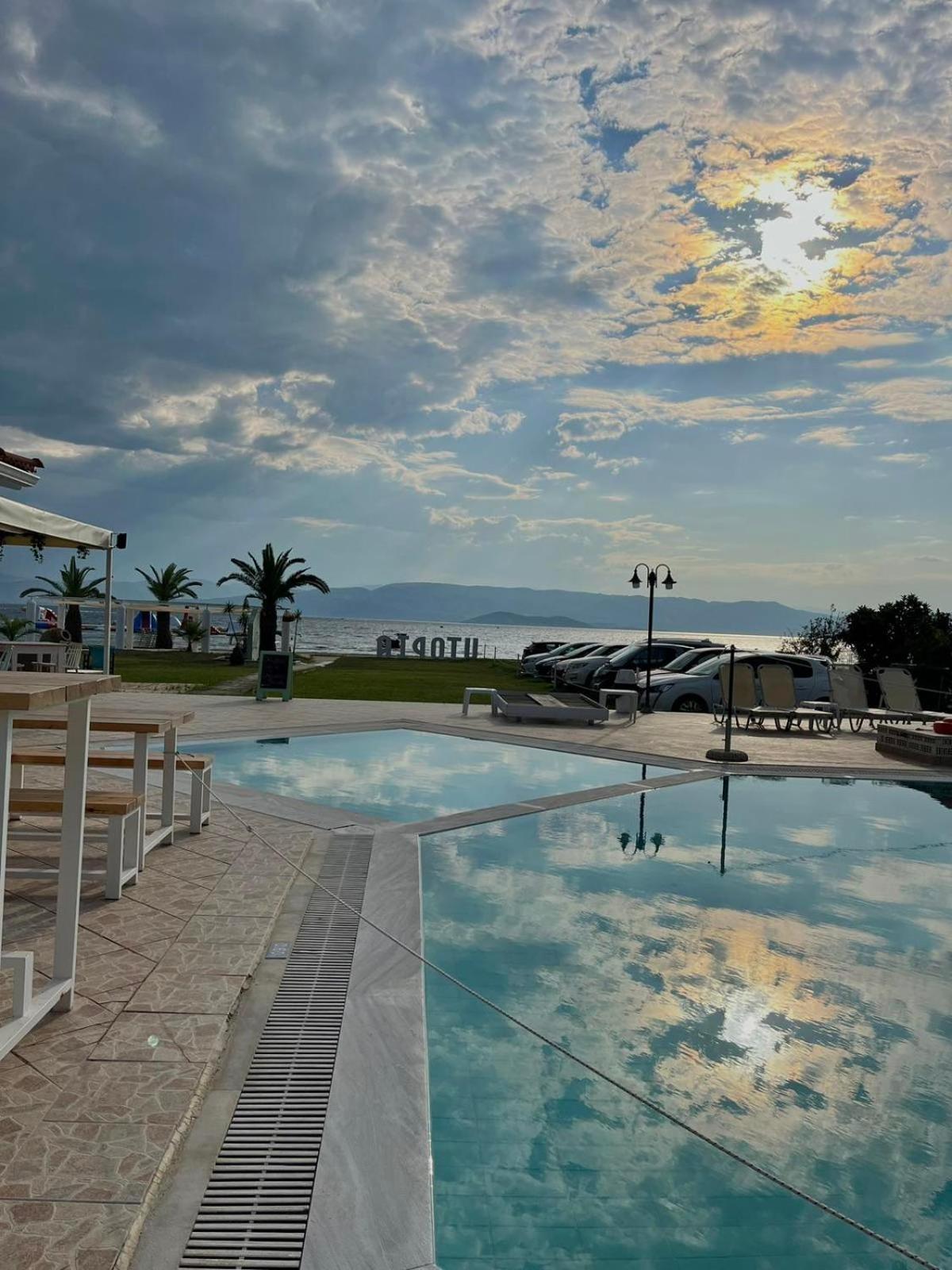Umbrella Beach Apartments Kávos Exteriér fotografie